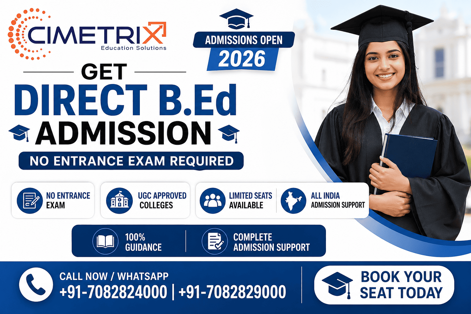 Direct B.Ed. Admission Without Entrance Exam – Complete Guide by Cimetrix Institute